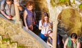 View of Quinta da Regaleira initiation well in Sintra. Protugal