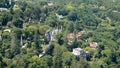 Quinta da Regaleira palace seen from Moorish Castle in Sintra, Portugal Royalty Free Stock Photo