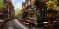 Quintessential Parisian CafÃÂ© FaÃÂ§ade: A Vibrant Display