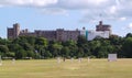 Quintissentially English - cricket in front of Windsor Castle Royalty Free Stock Photo