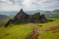 The Quiraing Ã¢â¬â Destination with easy and advanced mountain hikes with beautiful scenic views on the Isle of Skye Royalty Free Stock Photo