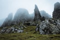 Quiraing - the most beautiful landscape in Scotland Royalty Free Stock Photo