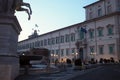 Nightshot of The Quirinal Palace in Rome, Italy