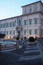 Nightshot of The Quirinal Palace in Rome, Italy