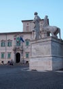 Nightshot of The Quirinal Palace in Rome, Italy