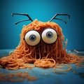 Quirky Cartoonish Spaghetti Eyes With Big Glasses