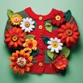 Quirky And Colorful Zinnia: A Grandparentcore Inspired Sweater Stuffed With Flowers