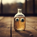 Quirky And Cute: The Humorous Tale Of A Bottle With Big Eyes