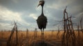 Quirky 3d Rendered Bird In Unreal Engine: A Surrealistic Animated Film Pioneer