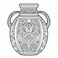 Quirky Pottery Coloring Page With Ornate Vase Designs