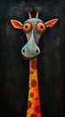 The Quirky Quandary of a Trustworthy Giraffe: An Expressive Face Royalty Free Stock Photo