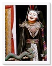 Quirky traditional handmade string puppet on sale in Myanmar Royalty Free Stock Photo