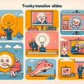Quirky transition slides Slides with quirky or amusing transiti