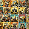 Quirky visual slides Slides with quirky and offbeat visual elem