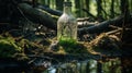 Quirky Visual Storytelling: A Stained Bottle In The Woods