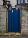 A quirky wooden door in Penzance, England