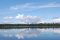 Quistococha lake reflections, Iquitos, Peru Royalty Free Stock Photo