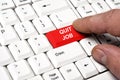 Quit job key Royalty Free Stock Photo