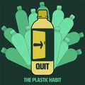 Quit Plastic Habit Royalty Free Stock Photo