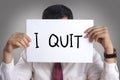 Quit Resign Employee Concept