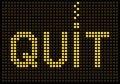 Quit Smoking Message on a LED Screen