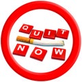 Quit Smoking Now. 31 May World No Tobacco Day.