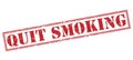 Quit smoking red stamp Royalty Free Stock Photo