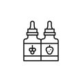 Quit smoking, vape liquid icon. Element of quit smoking icon. Thin line icon for website design and development, app development.