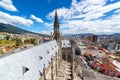 Quito Basilica and Cityscape