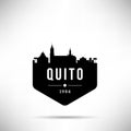 Quito City Modern Skyline Vector Template Royalty Free Stock Photo