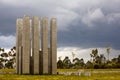 Quito, concrete sculpture, Metropolitan Park Royalty Free Stock Photo