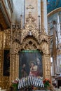 Painting of Divine Justice in Convent Santo Domingo, Quito, Ecuador