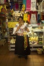 The traditional souvenir shop in Quito, Ecuador.