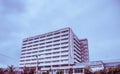 QUITO, ECUADOR NOVEMBER, 28, 2017: Outdoor view of a huge bulding of Eugenio Espejo hospital in Quito, Ecuador