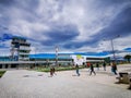 Quito, Pichincha Ecuador - October 25, 2019: Bicentennial Event Center, middle of Quito near an airfield, A convention