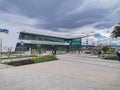 Quito, Pichincha Ecuador - October 25, 2019: Bicentennial Event Center, middle of Quito near an airfield, A convention