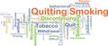 Quitting smoking background concept Royalty Free Stock Photo