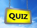Quiz on billboard Royalty Free Stock Photo