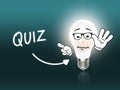 Quiz Bulb Lamp Energy Light turquoise