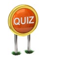 Quiz button Royalty Free Stock Photo