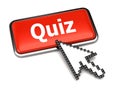 Quiz button and arrow cursor Royalty Free Stock Photo