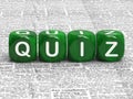 Quiz Dice Shows Questions Answers And Testing Royalty Free Stock Photo