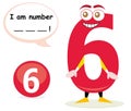 Quiz game with number six