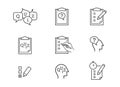 Quiz icons vector