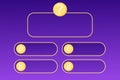 Quiz menu question interface game, show answer trivia template background. Multiple choice frame, button. Bar ui Royalty Free Stock Photo