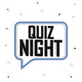 Quiz Night, banner design template Royalty Free Stock Photo