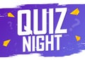 Quiz Night, banner design template Royalty Free Stock Photo