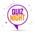 Quiz Night, banner design template Royalty Free Stock Photo