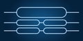 Quiz question contest background with trivia game show menu template multiple choice test interface frame answer buttons Royalty Free Stock Photo