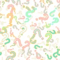 Quiz seamless pattern. Question marks, doubt, faq Royalty Free Stock Photo